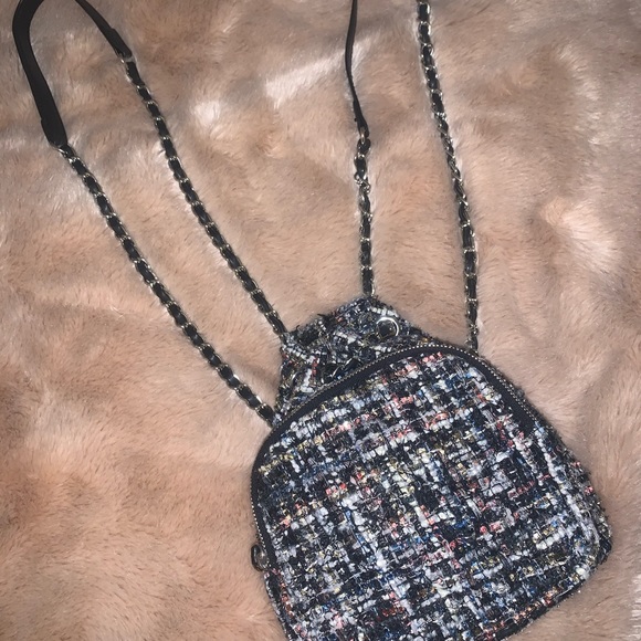 Tweed Mini Backpack 🤍 - Picture 2 of 4